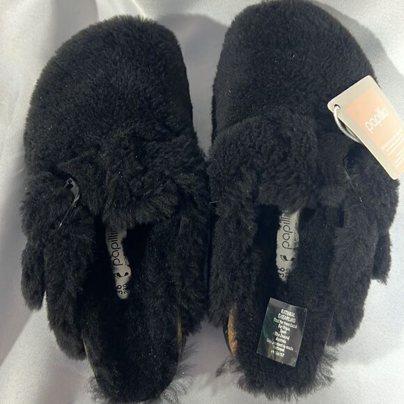 BIRKENSTOCK BOSTON SHEARLING IN TEDDY BLACK NWT Size 39 - Picture 9 of 9